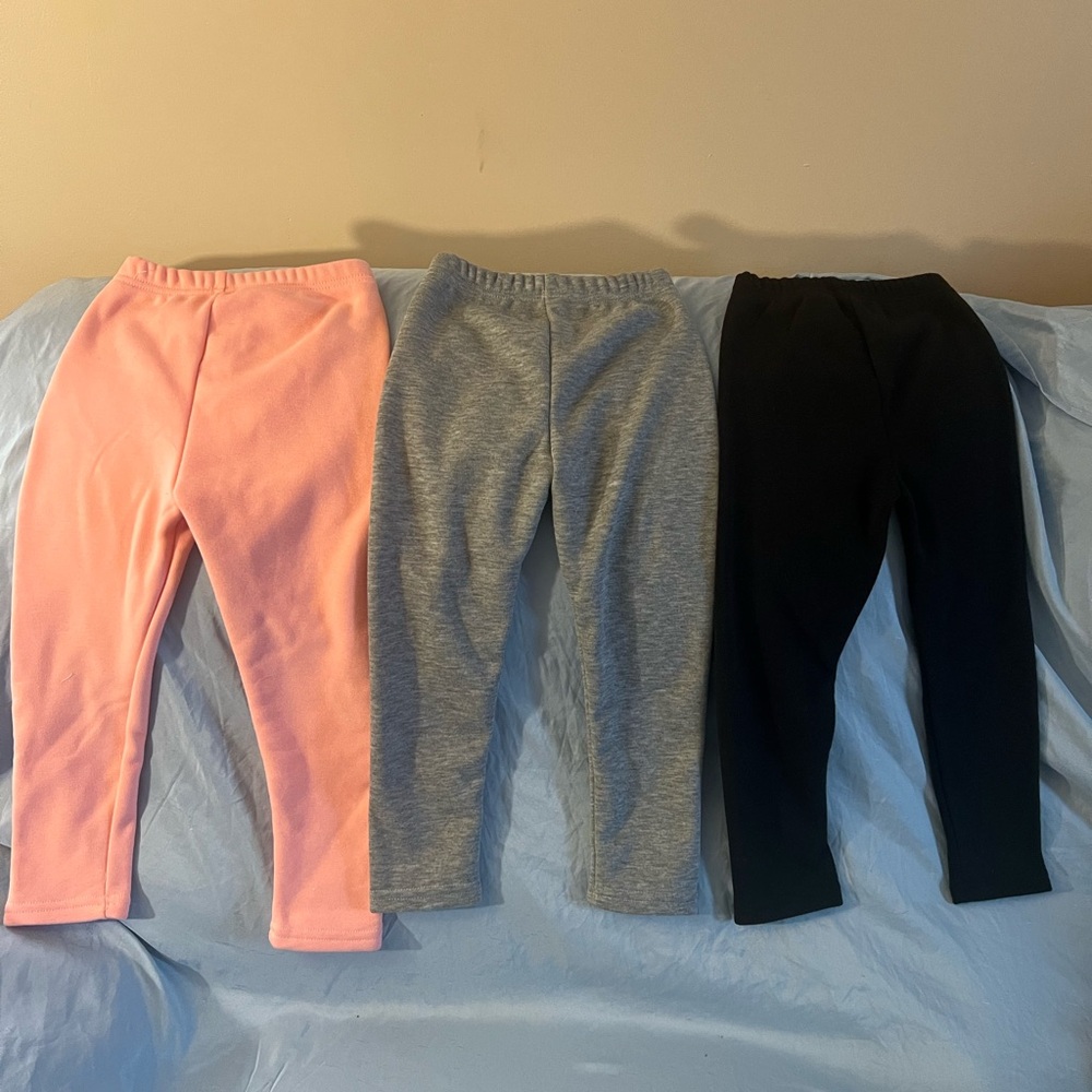 Kids Multi Pants- Pink, Gray, Black,